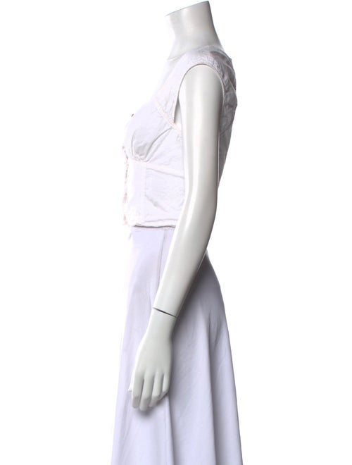 Ciao Lucia Square Neckline Sleeveless Crop Top