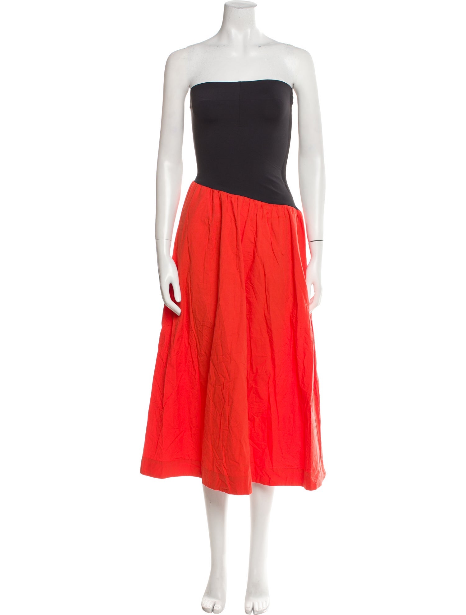 Ciao Lucia Strapless Midi Length Dress