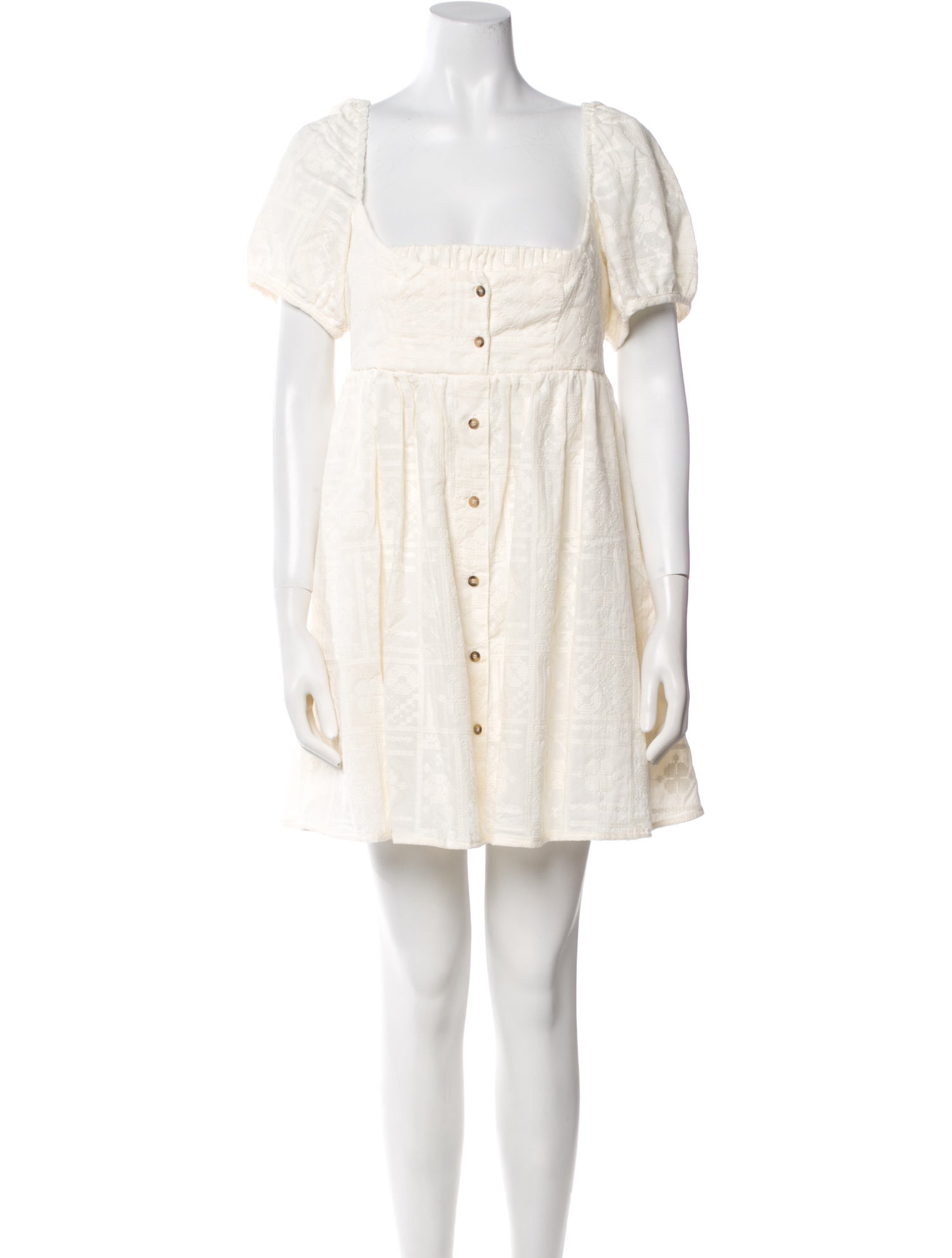 Ciao Lucia Square Neckline Mini Dress