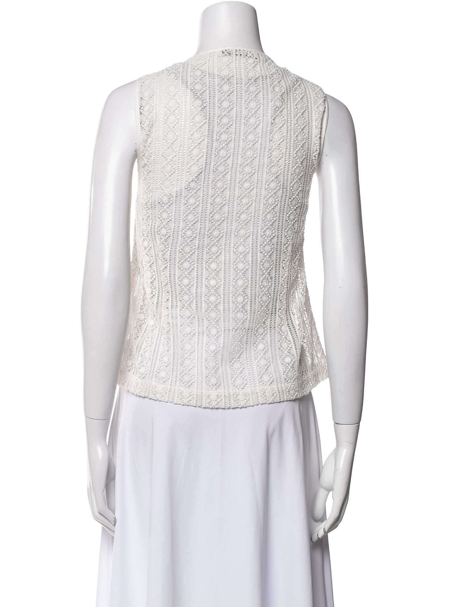 Ciao Lucia Scoop Neck Sleeveless Crop Top