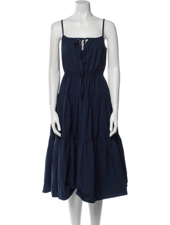 Ciao Lucia Square Neckline Midi Length Dress