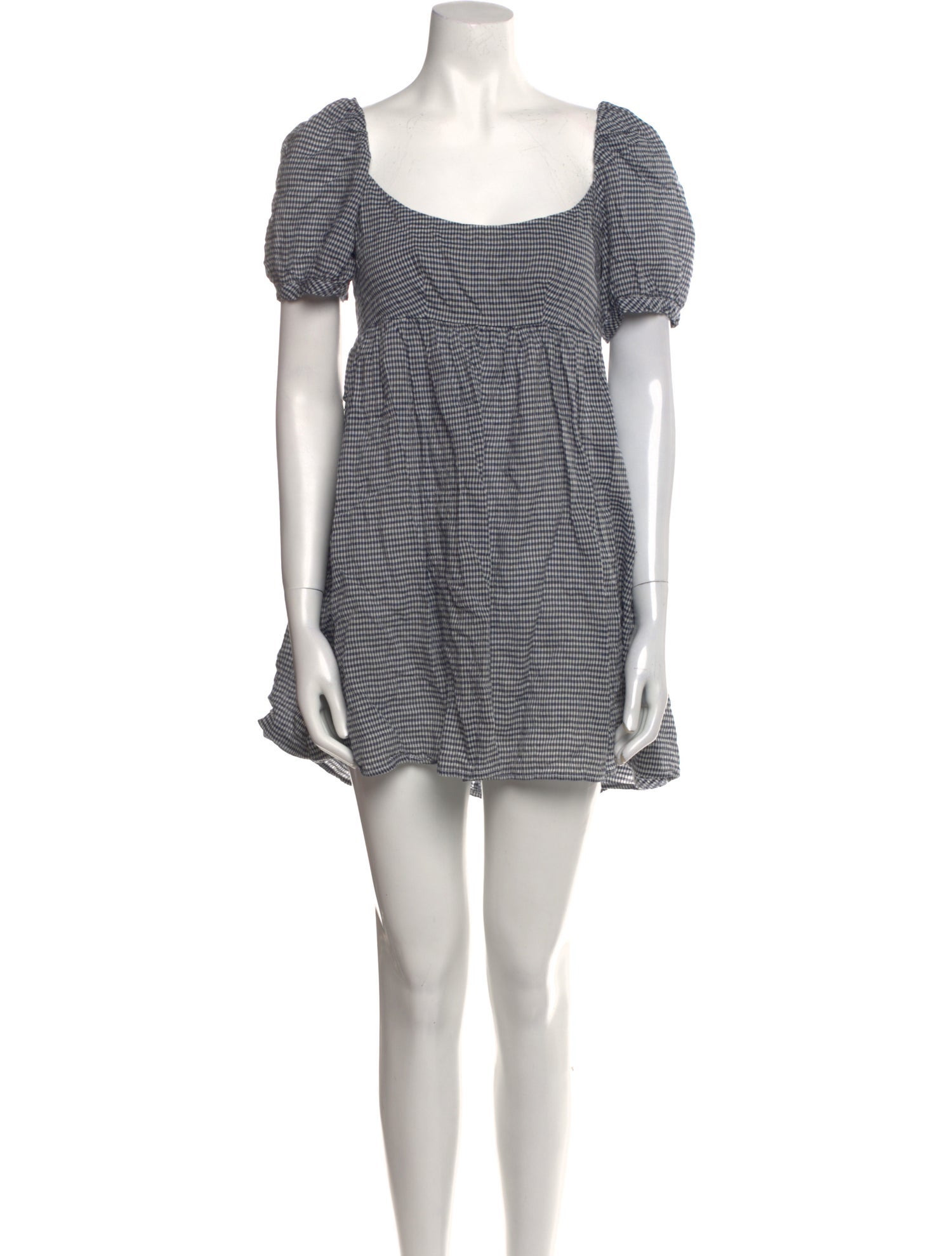 Ciao Lucia Houndstooth Print Mini Dress