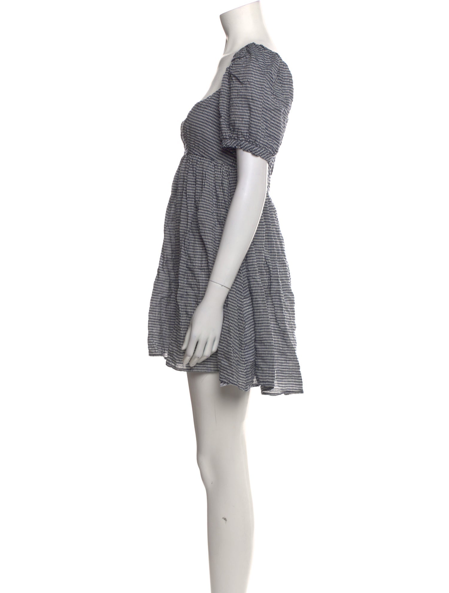 Ciao Lucia Houndstooth Print Mini Dress