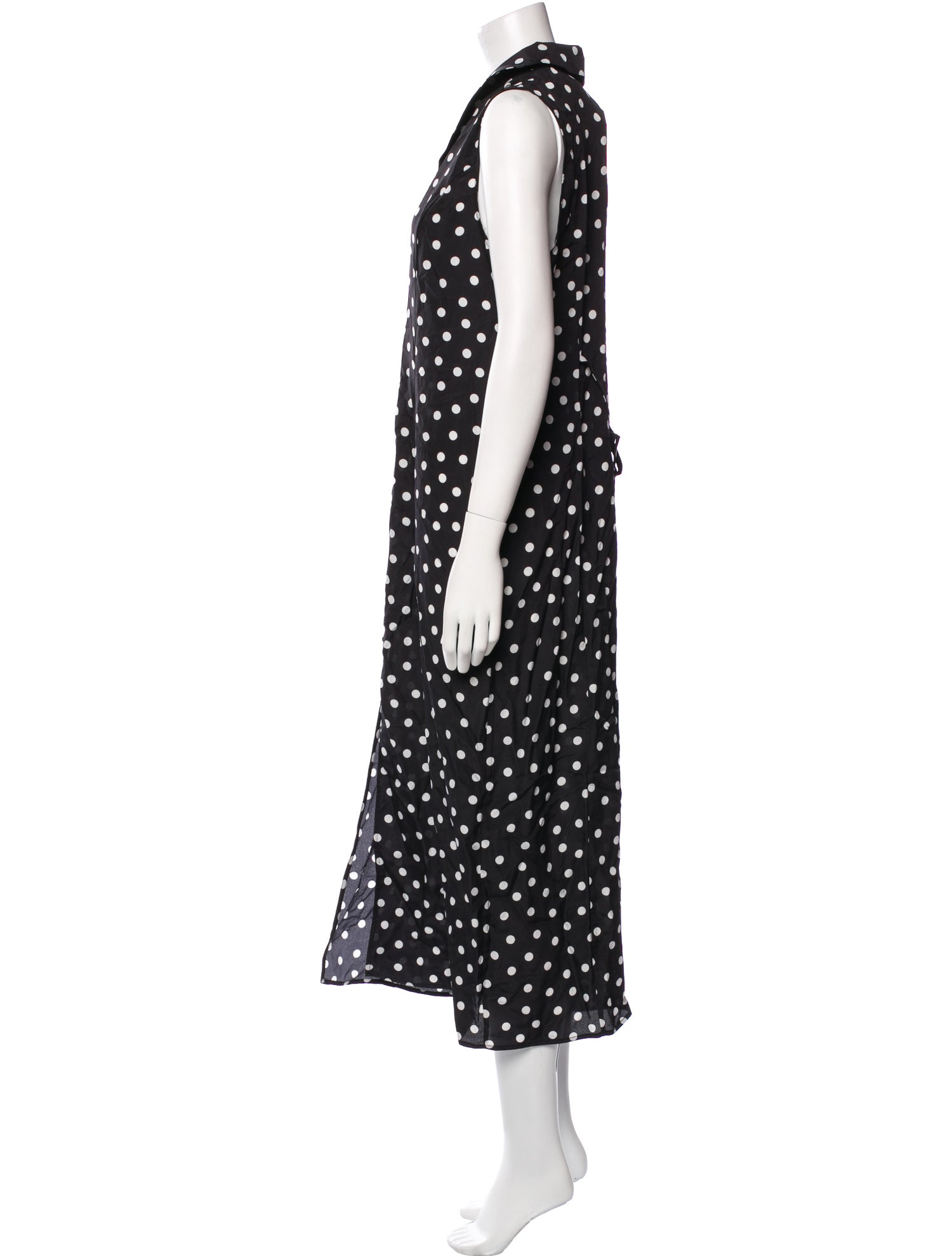 Ciao Lucia Polka Dot Print Long Dress