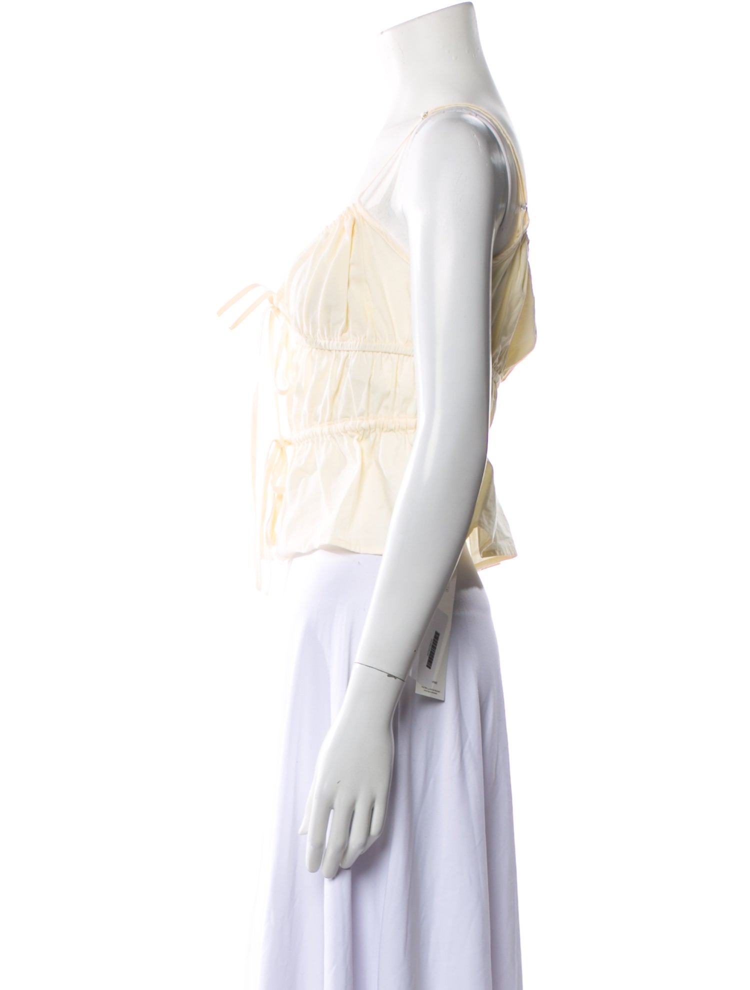 Ciao Lucia Square Neckline Sleeveless Crop Top