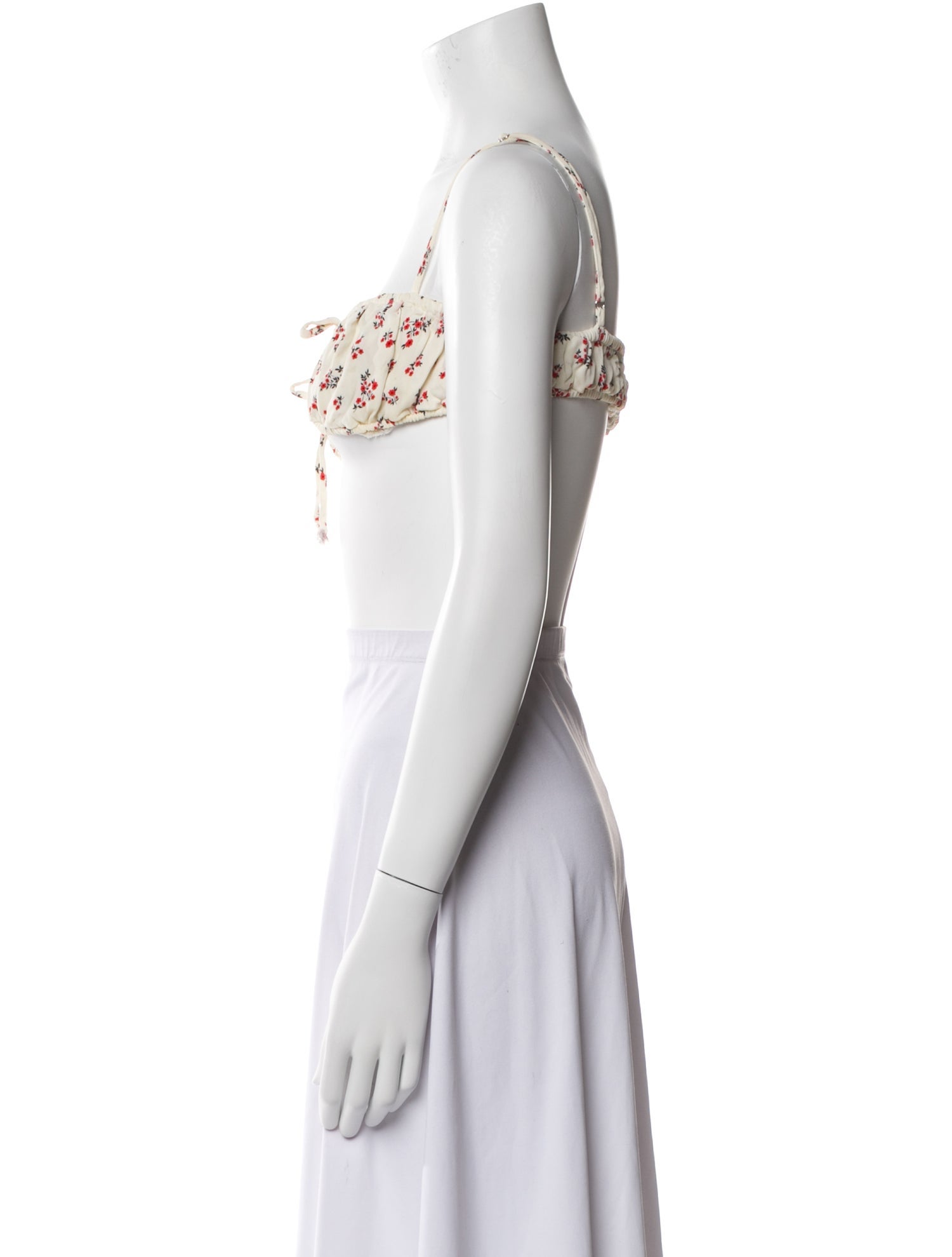 Ciao Lucia Square Neckline Sleeveless Crop Top