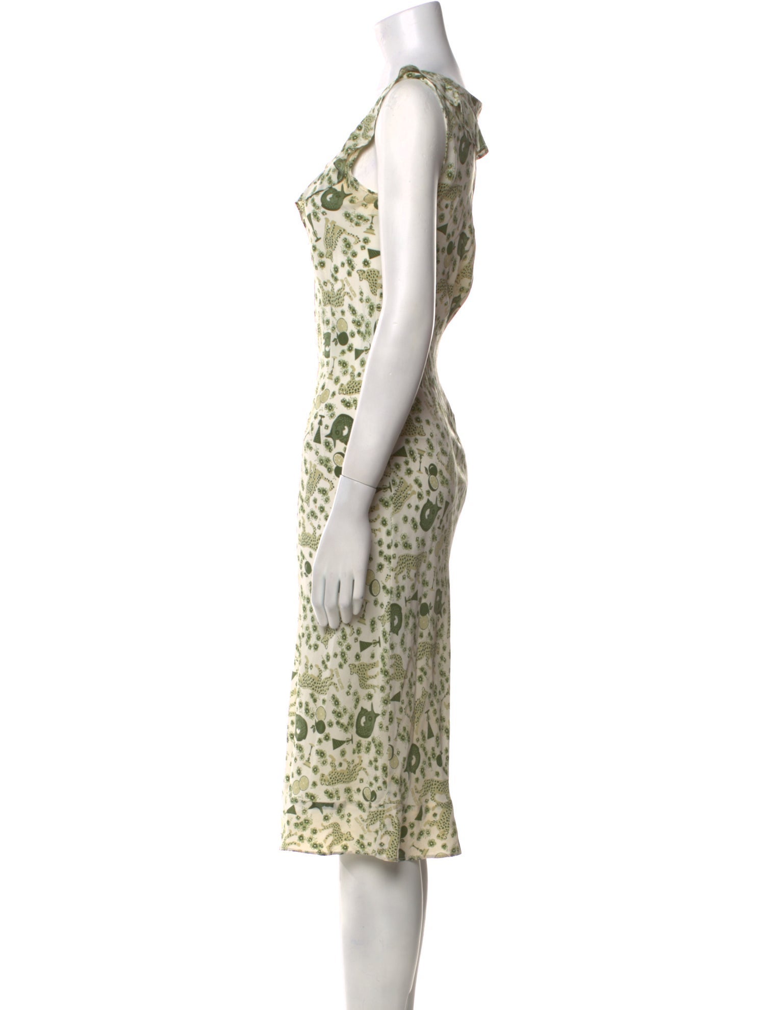 Ciao Lucia Animal Print Midi Length Dress