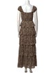 Ciao Lucia Printed Long Dress
