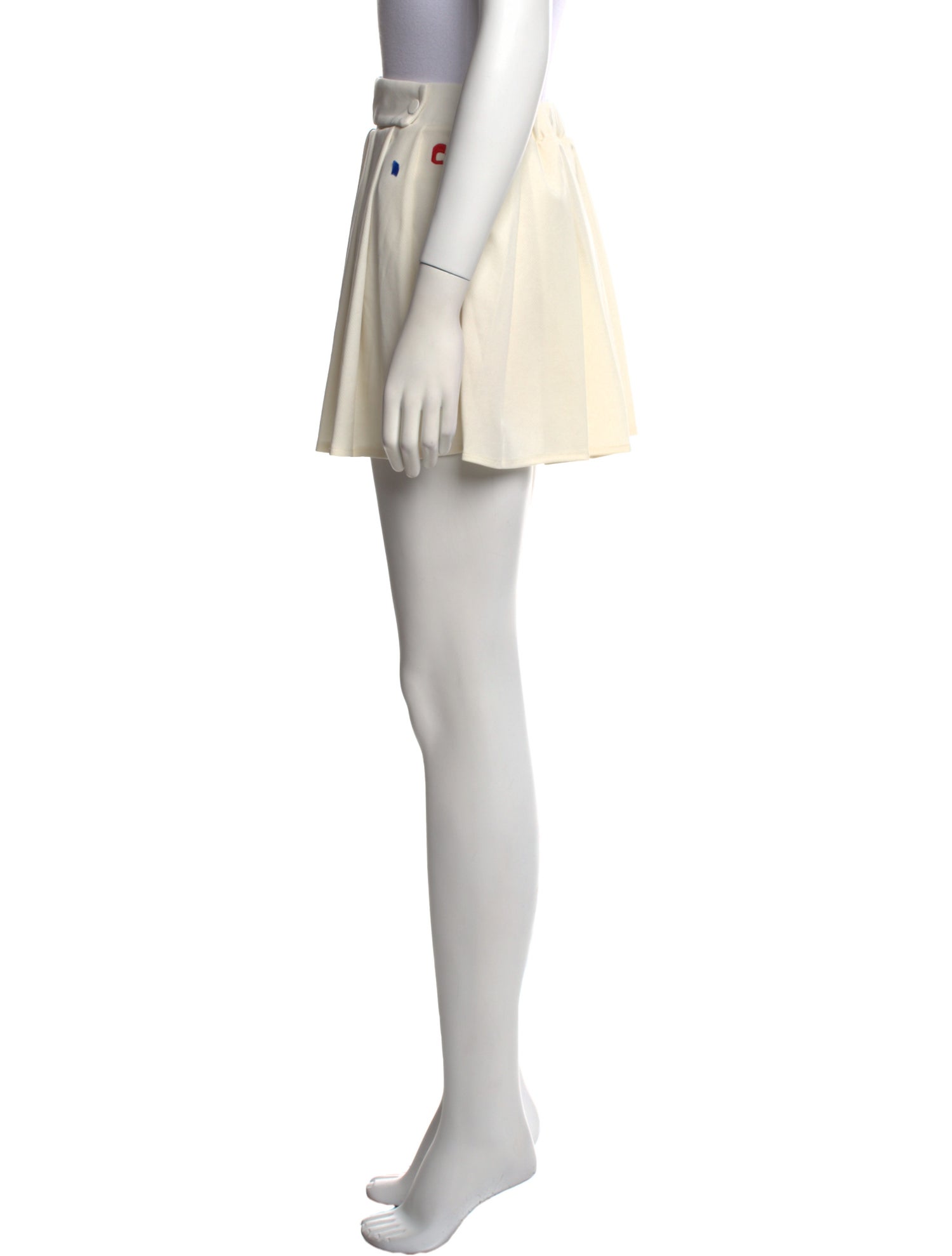 Ciao Lucia Pleated Accents Mini Skirt