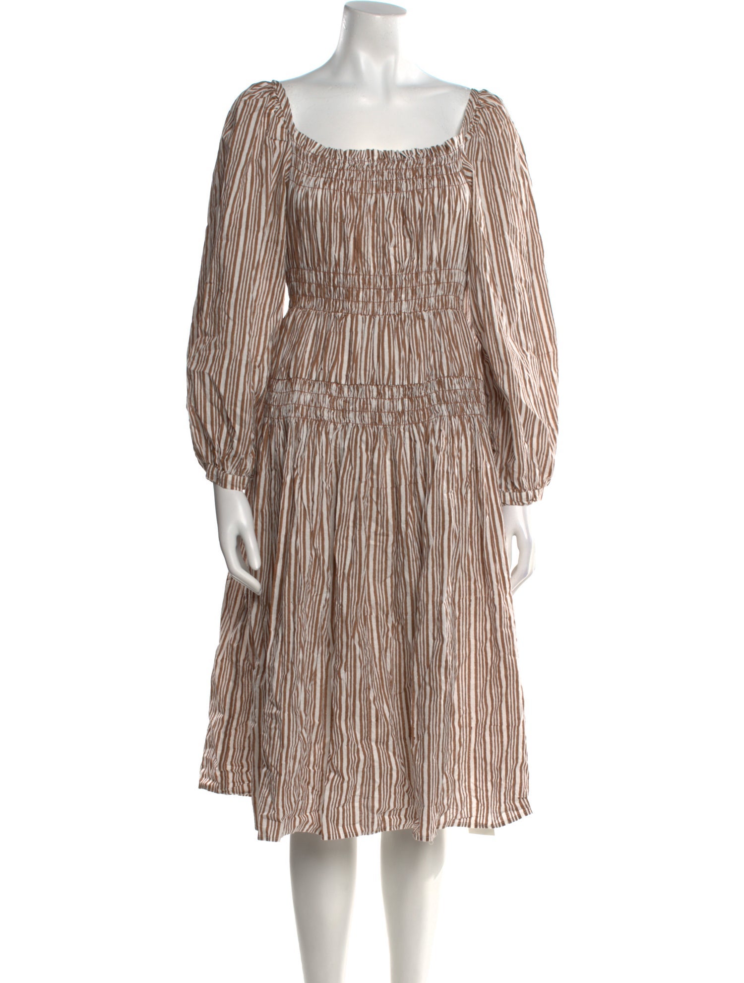 Ciao Lucia Striped Midi Length Dress