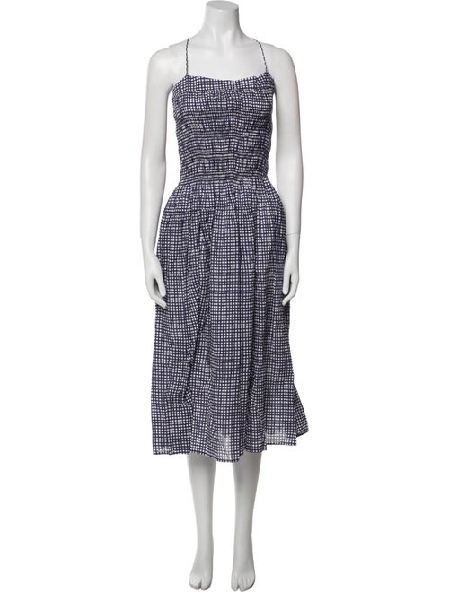 Ciao Lucia Plaid Print Midi Length Dress