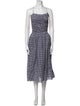 Ciao Lucia Plaid Print Midi Length Dress