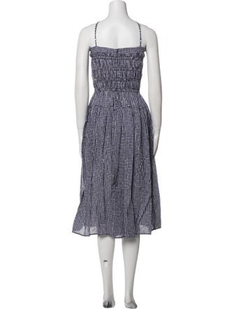 Ciao Lucia Plaid Print Midi Length Dress