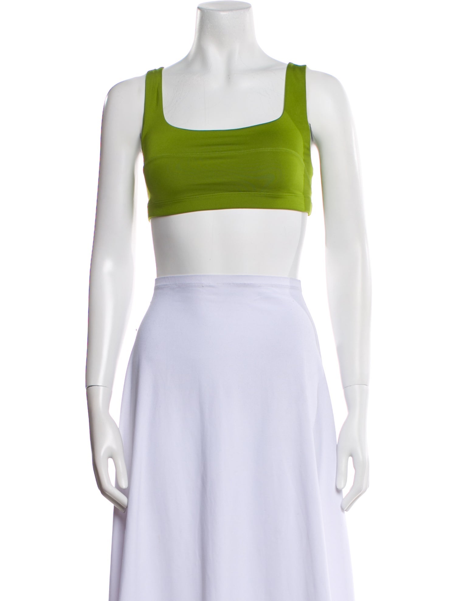 Ciao Lucia Square Neckline Sleeveless Crop Top