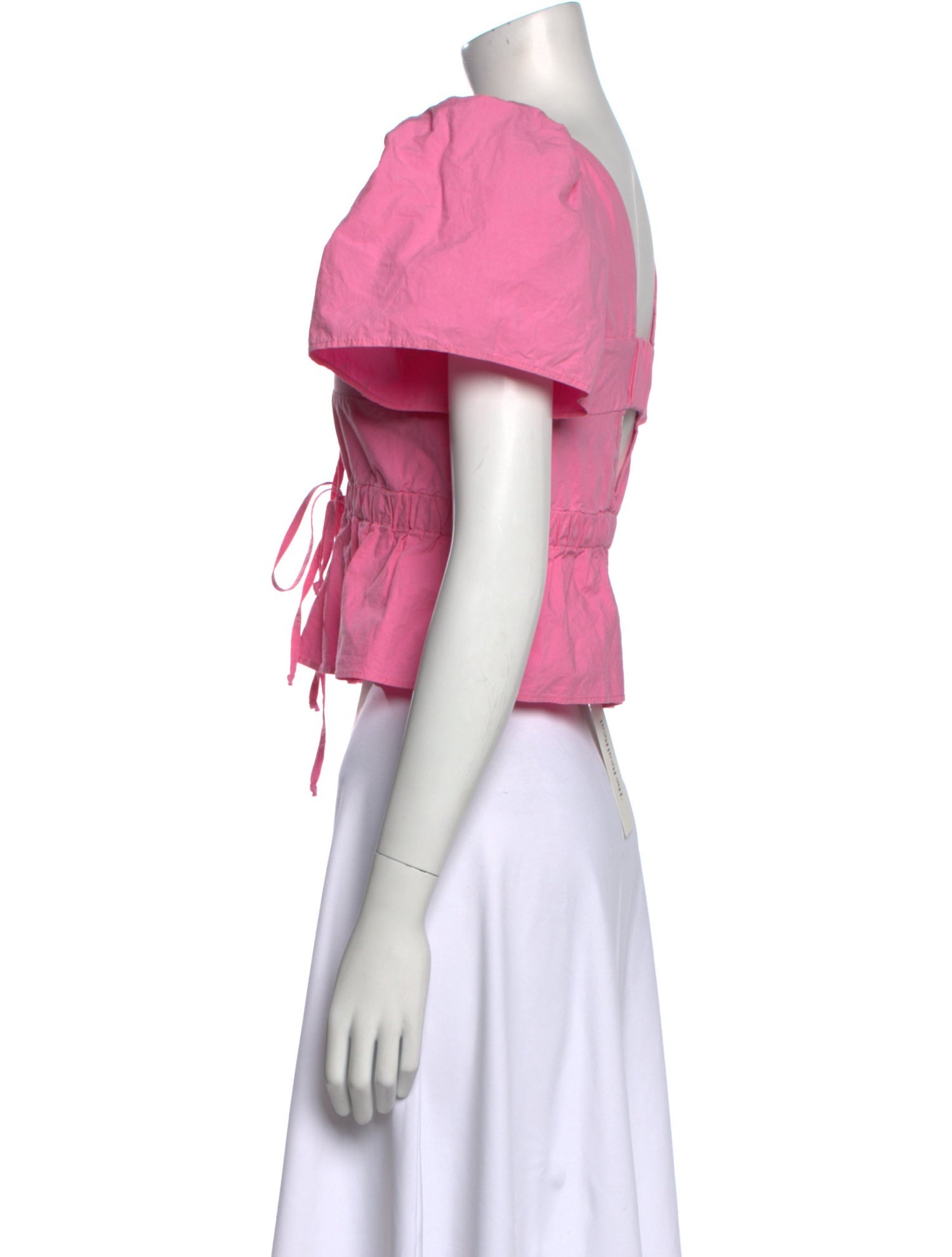 Ciao Lucia Scoop Neck Short Sleeve Crop Top