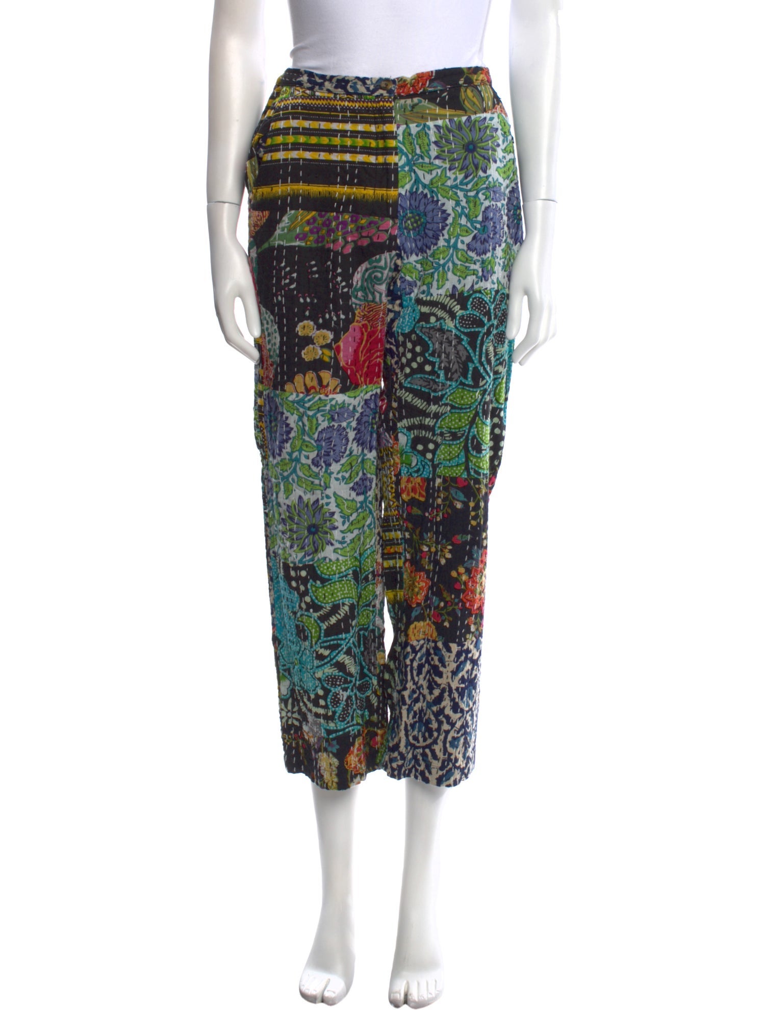 Ciao Lucia Floral Print Straight Leg Pants