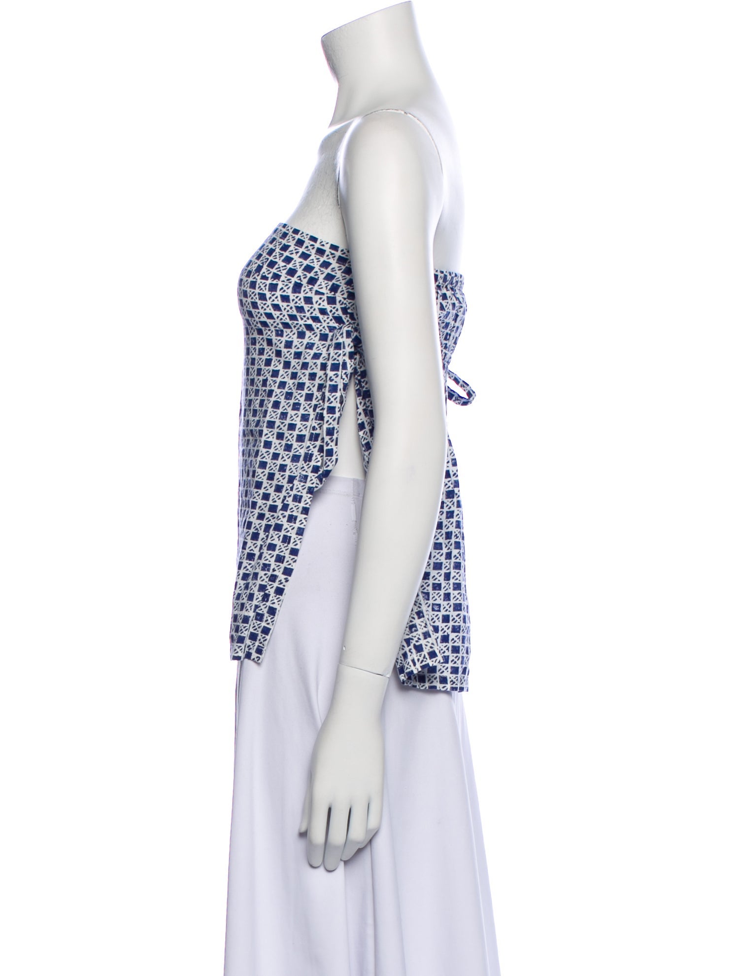 Ciao Lucia Printed Strapless Top