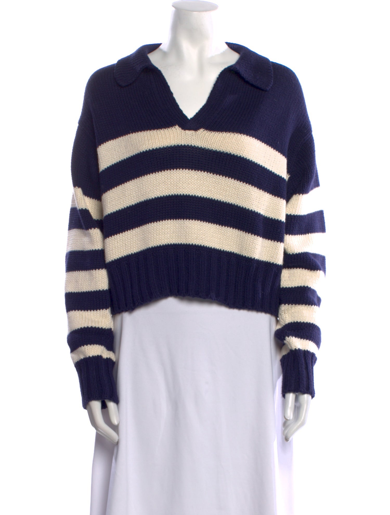 Ciao Lucia Striped V-Neck Sweater