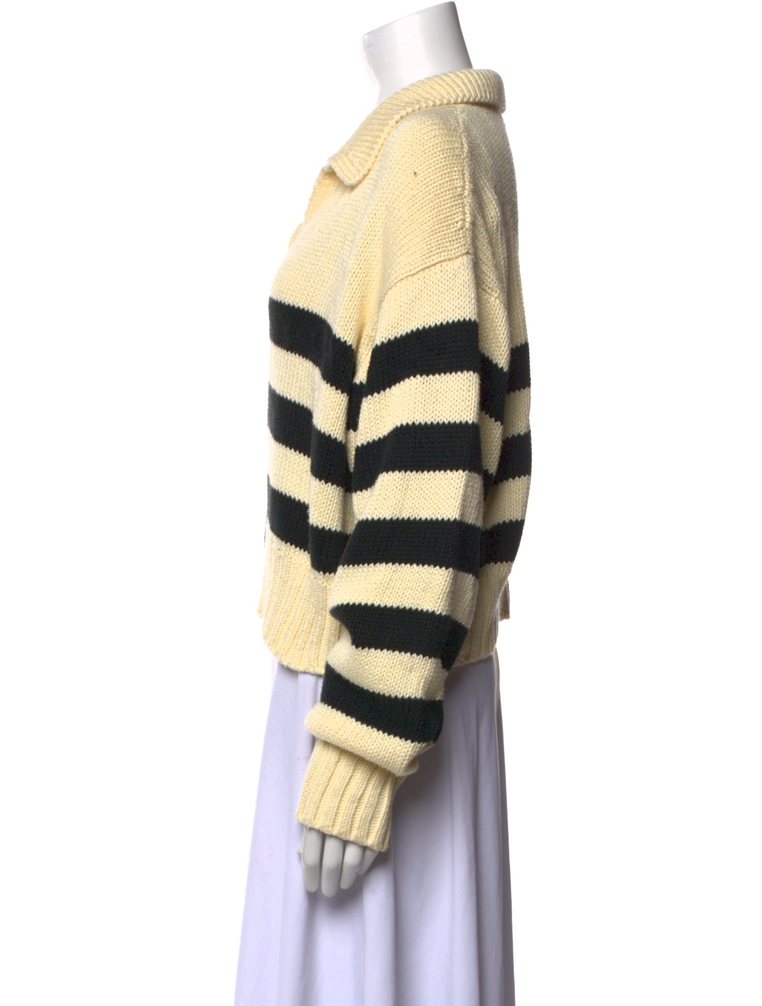 Ciao Lucia Striped V-Neck Sweater