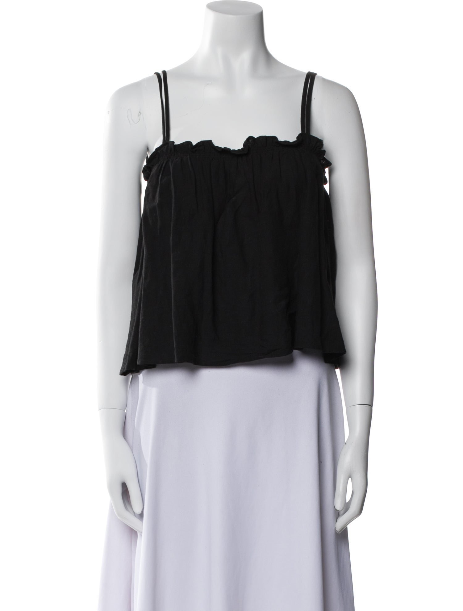 Ciao Lucia Square Neckline Sleeveless Crop Top