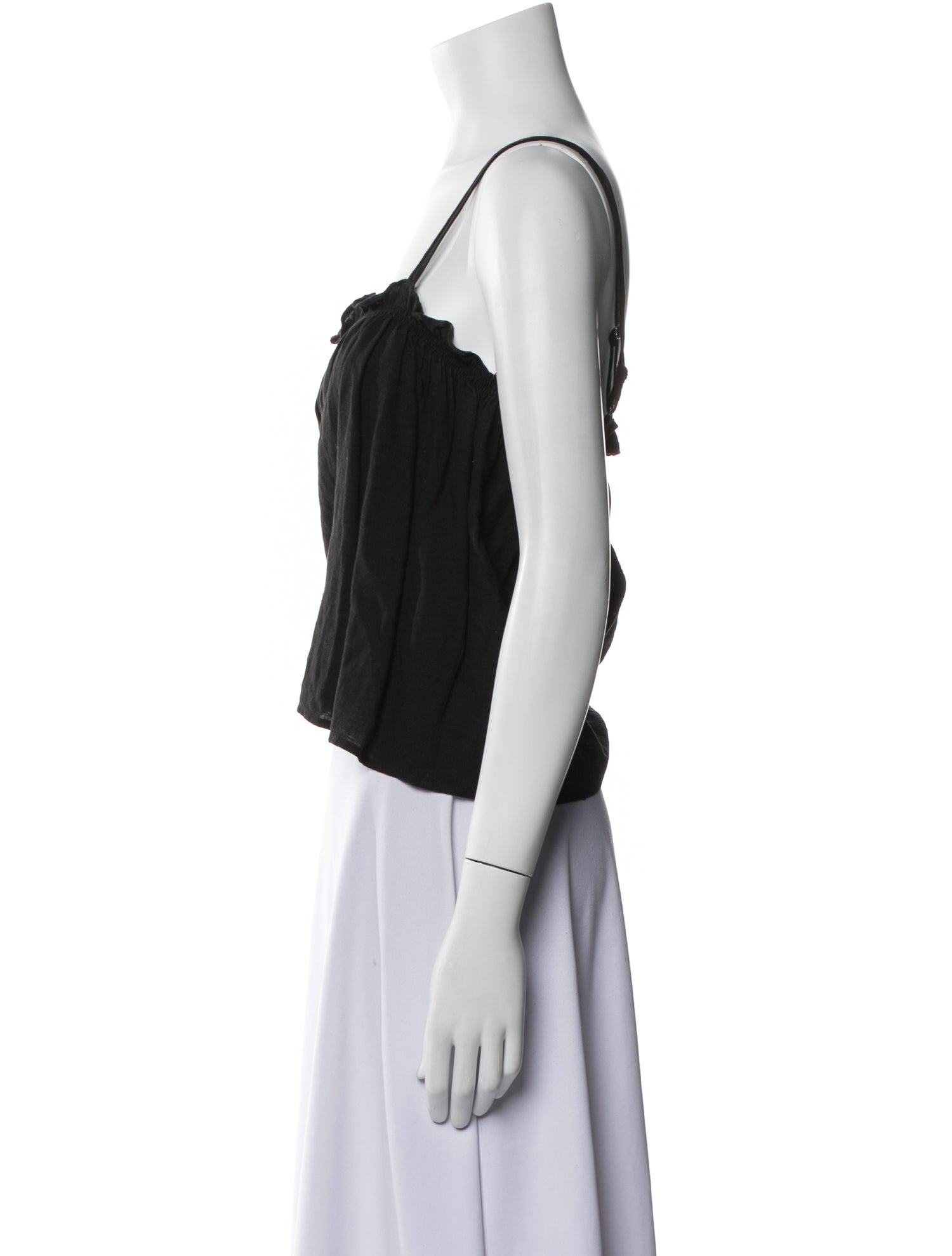 Ciao Lucia Square Neckline Sleeveless Crop Top