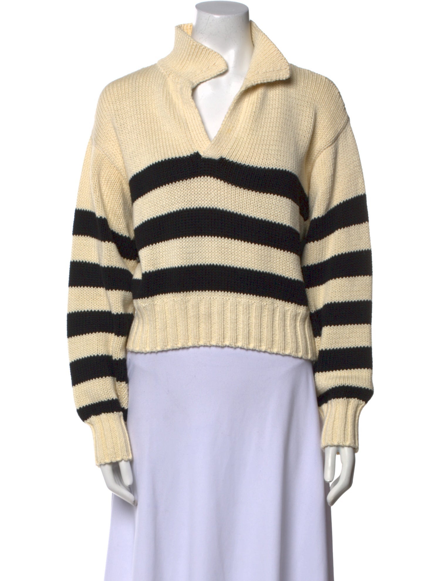 Ciao Lucia Striped V-Neck Sweater
