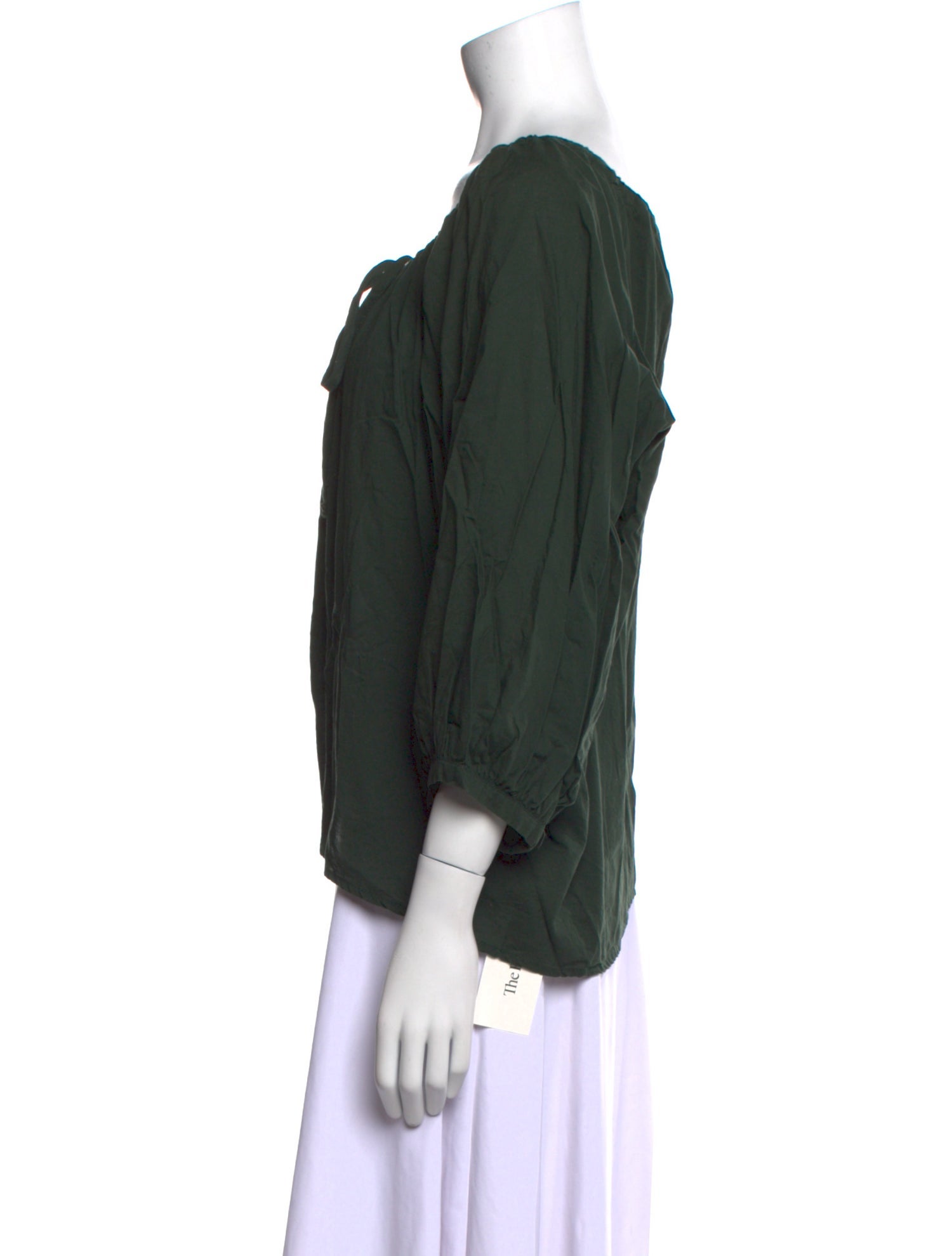 Ciao Lucia Scoop Neck Three-Quarter Sleeve Blouse