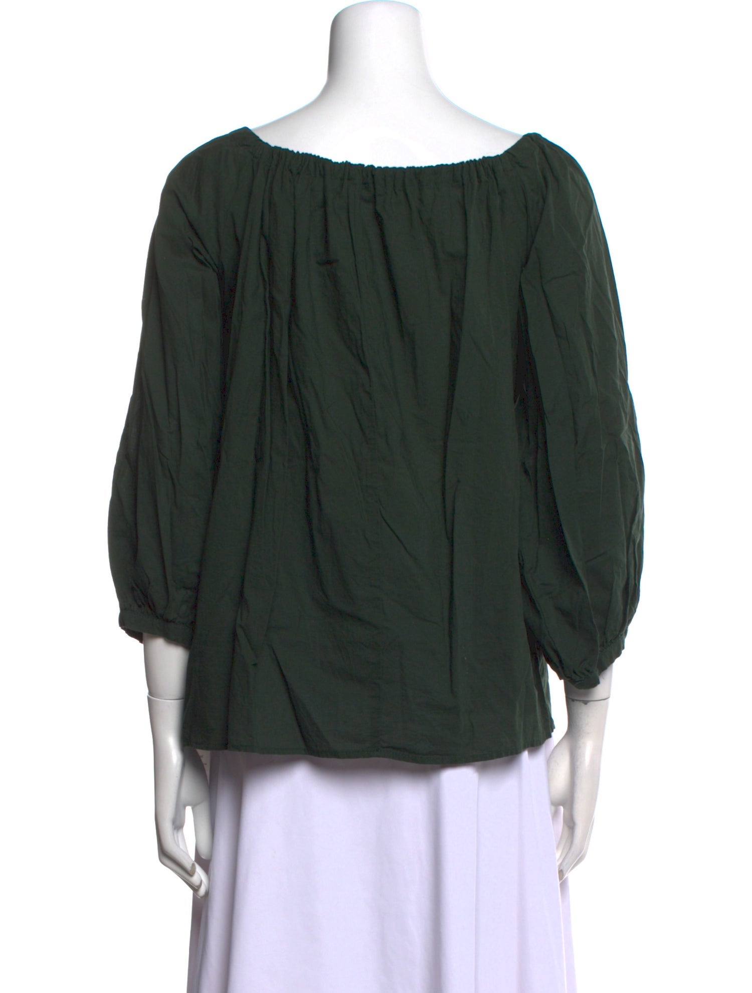 Ciao Lucia Scoop Neck Three-Quarter Sleeve Blouse