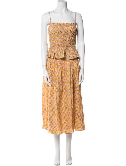 Ciao Lucia Printed Ruffle Embellishment Skirt Set