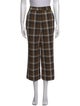 Ciao Lucia Plaid Print Wide Leg Pants