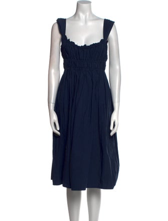 Ciao Lucia Square Neckline Midi Length Dress