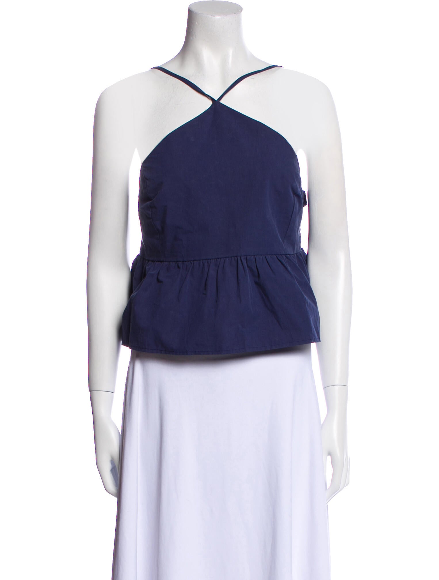 Ciao Lucia Halterneck Sleeveless Crop Top