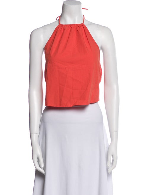 Ciao Lucia Halterneck Sleeveless Crop Top