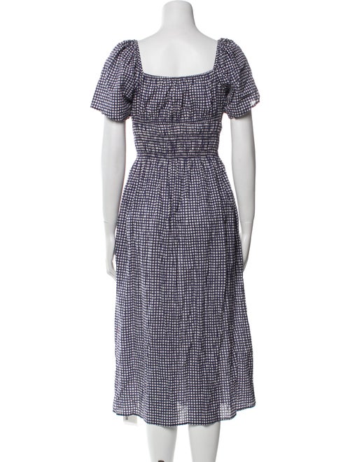 Ciao Lucia Plaid Print Midi Length Dress