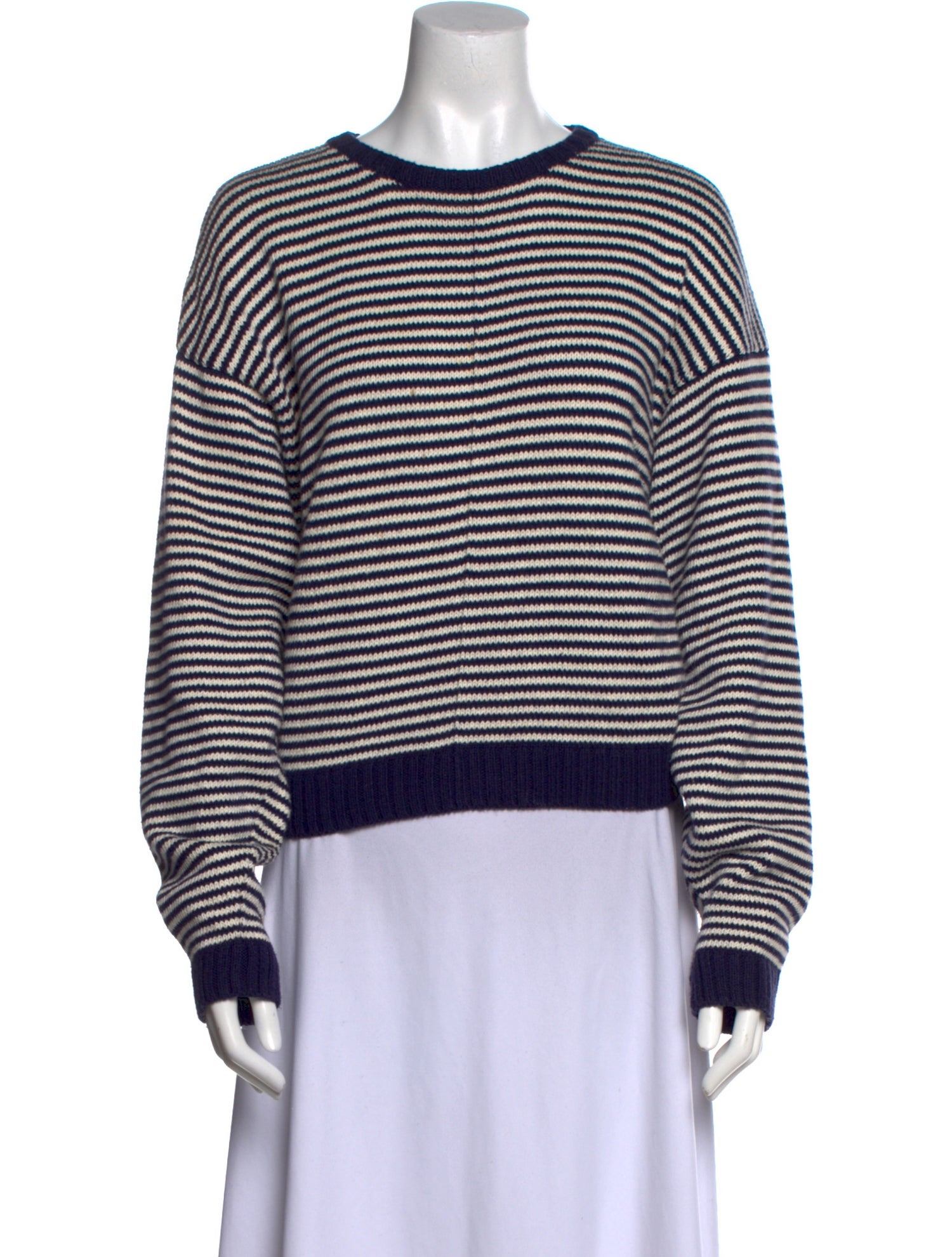 Ciao Lucia Striped Scoop Neck Sweater