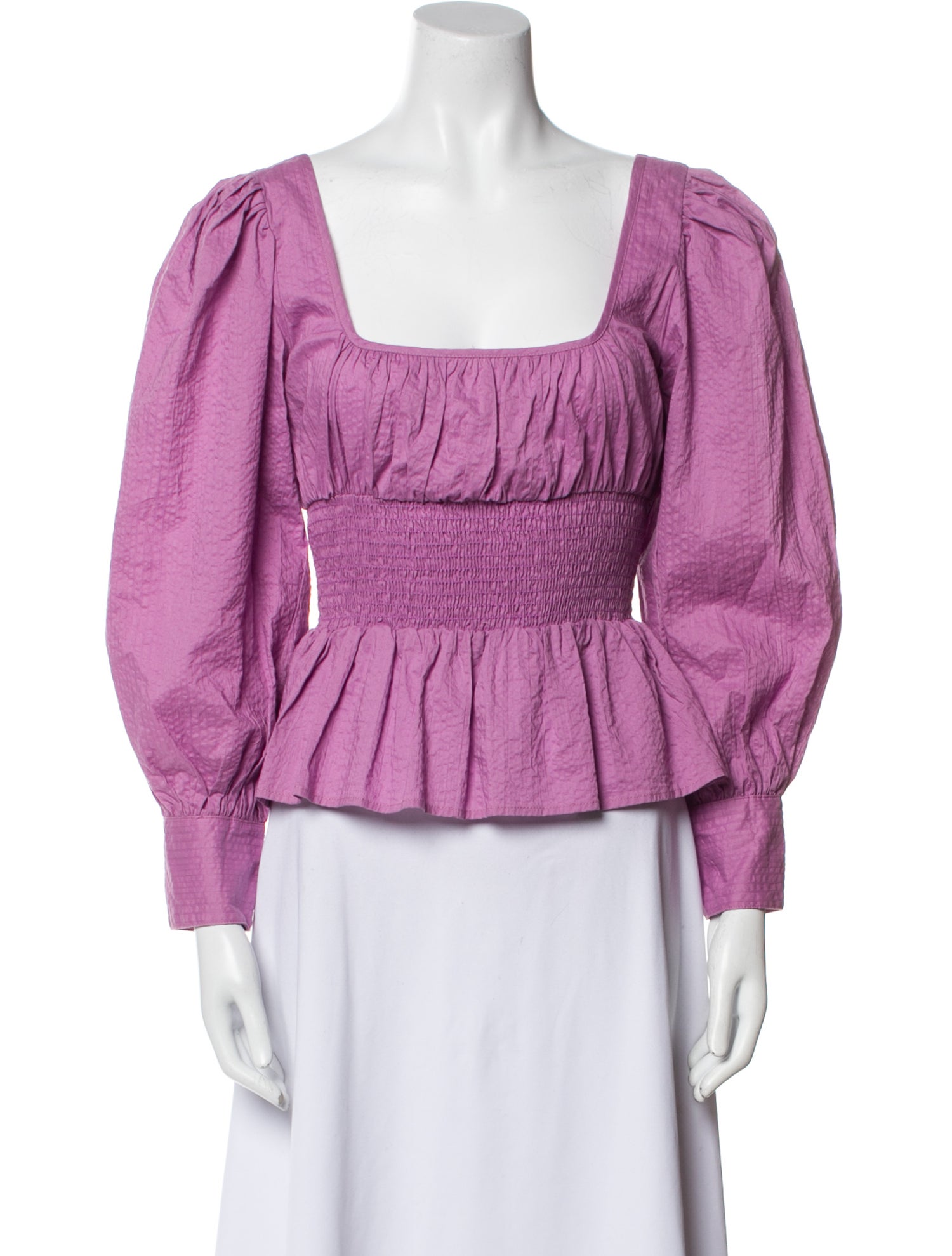 Ciao Lucia Square Neckline Long Sleeve Blouse