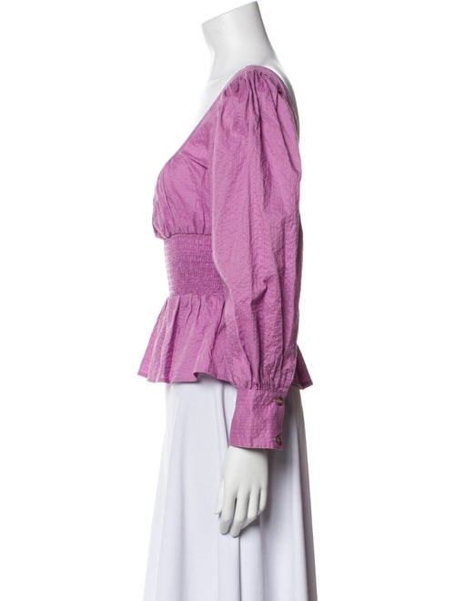 Ciao Lucia Square Neckline Long Sleeve Blouse