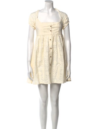 Ciao Lucia Square Neckline Mini Dress