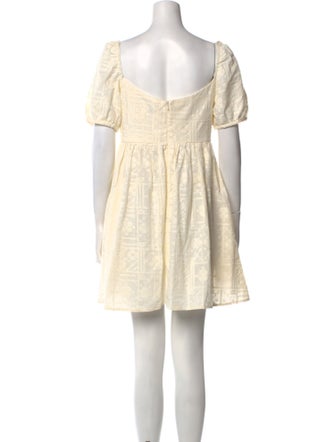 Ciao Lucia Square Neckline Mini Dress