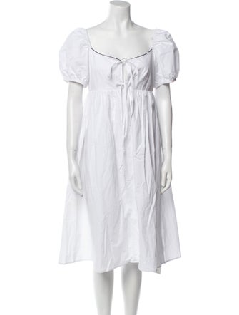 Ciao Lucia Square Neckline Knee-Length Dress