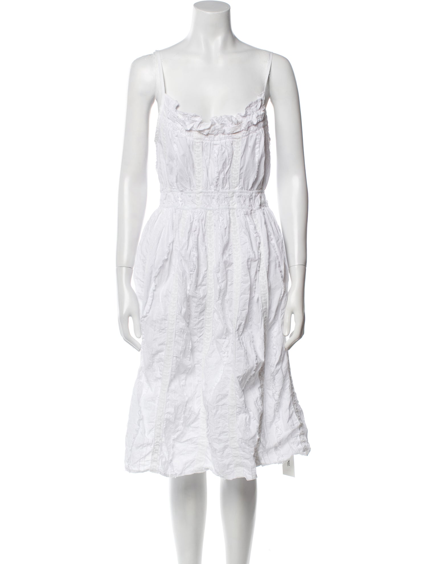 Ciao Lucia Square Neckline Midi Length Dress