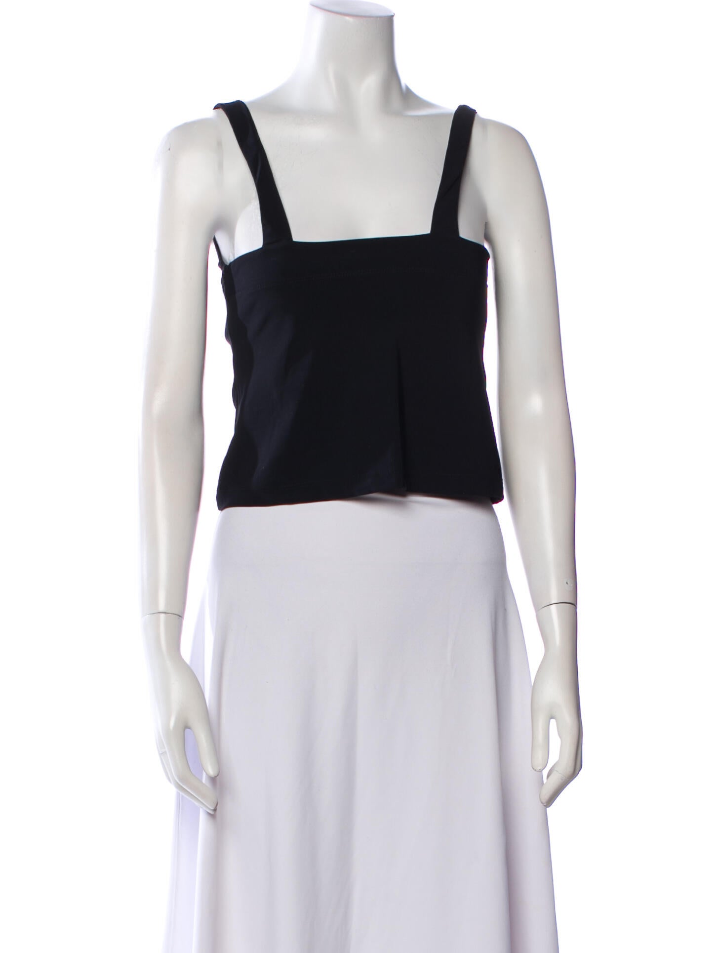 Ciao Lucia Square Neckline Sleeveless Crop Top