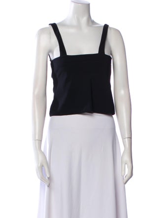 Ciao Lucia Square Neckline Sleeveless Crop Top