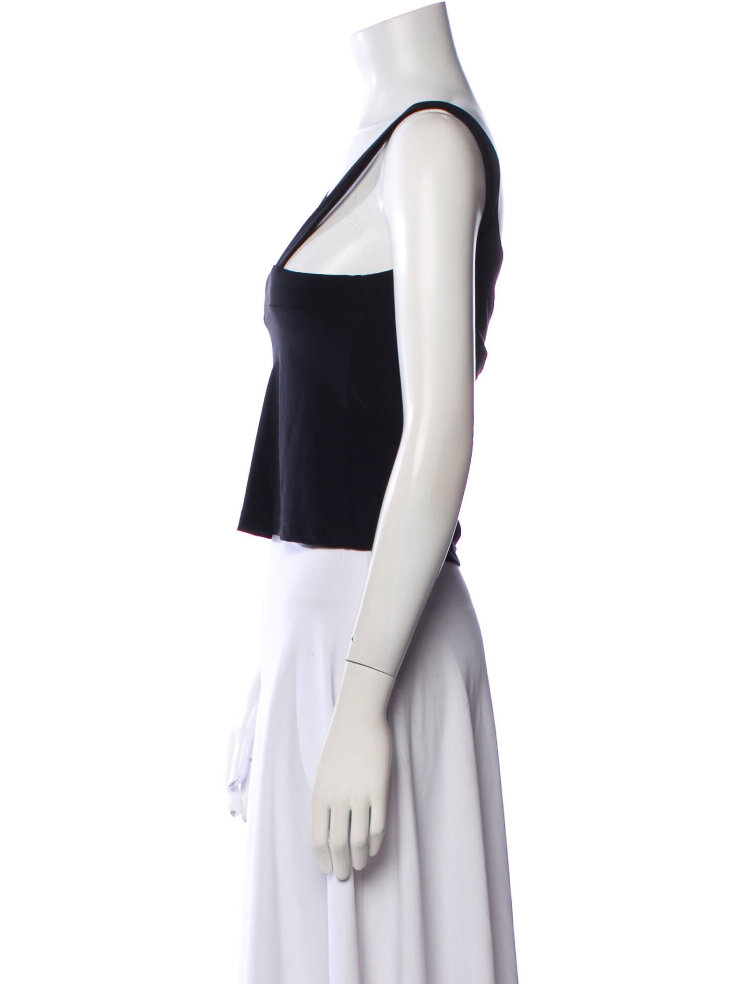 Ciao Lucia Square Neckline Sleeveless Crop Top