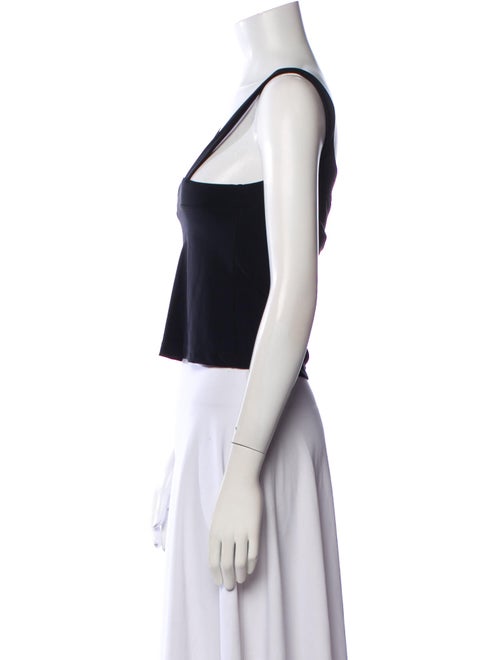 Ciao Lucia Square Neckline Sleeveless Crop Top