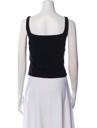 Ciao Lucia Square Neckline Sleeveless Crop Top