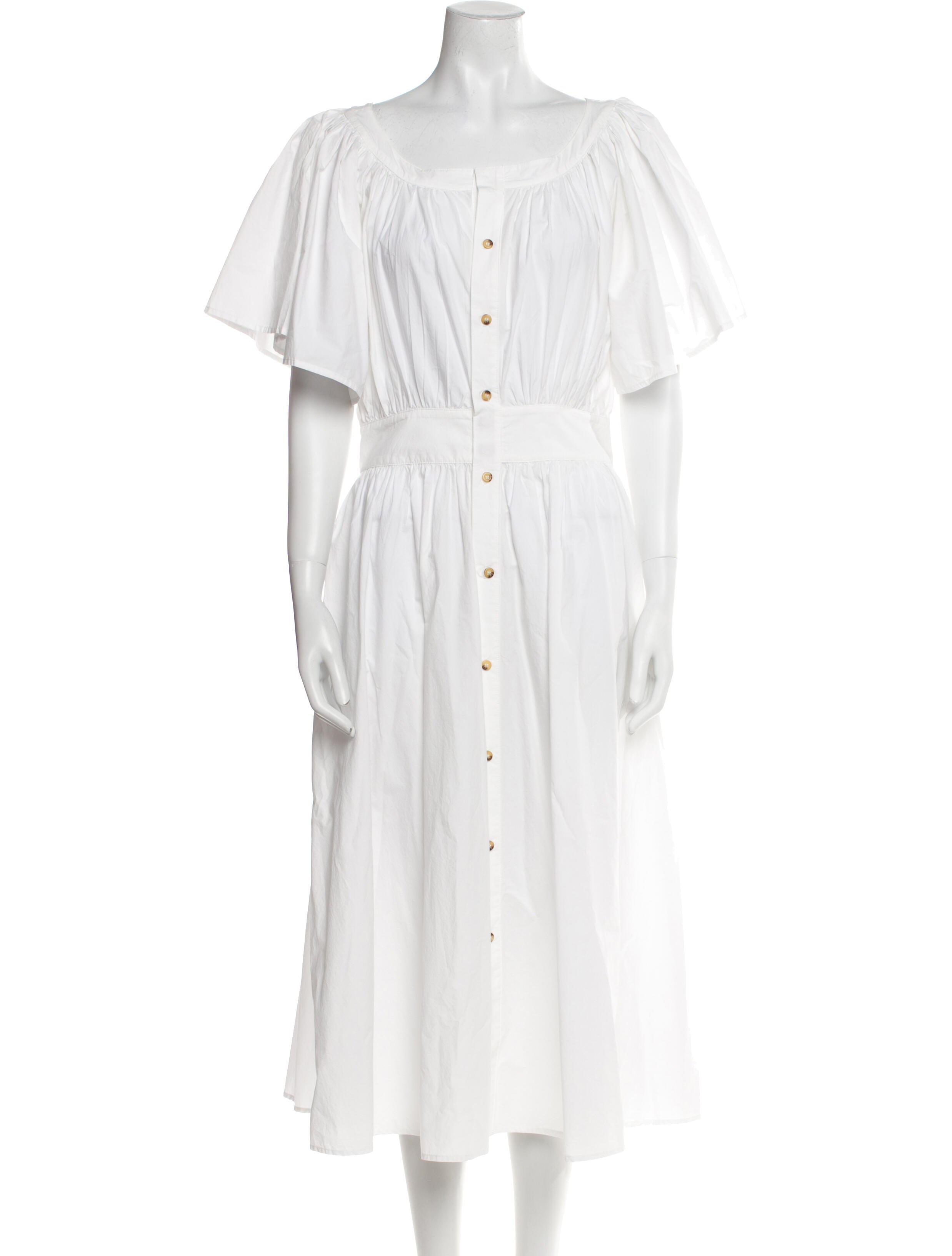 Ciao Lucia Square Neckline Midi Length Dress