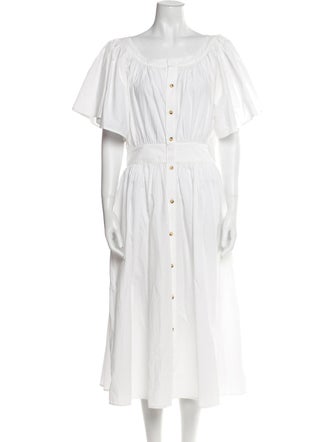 Ciao Lucia Square Neckline Midi Length Dress