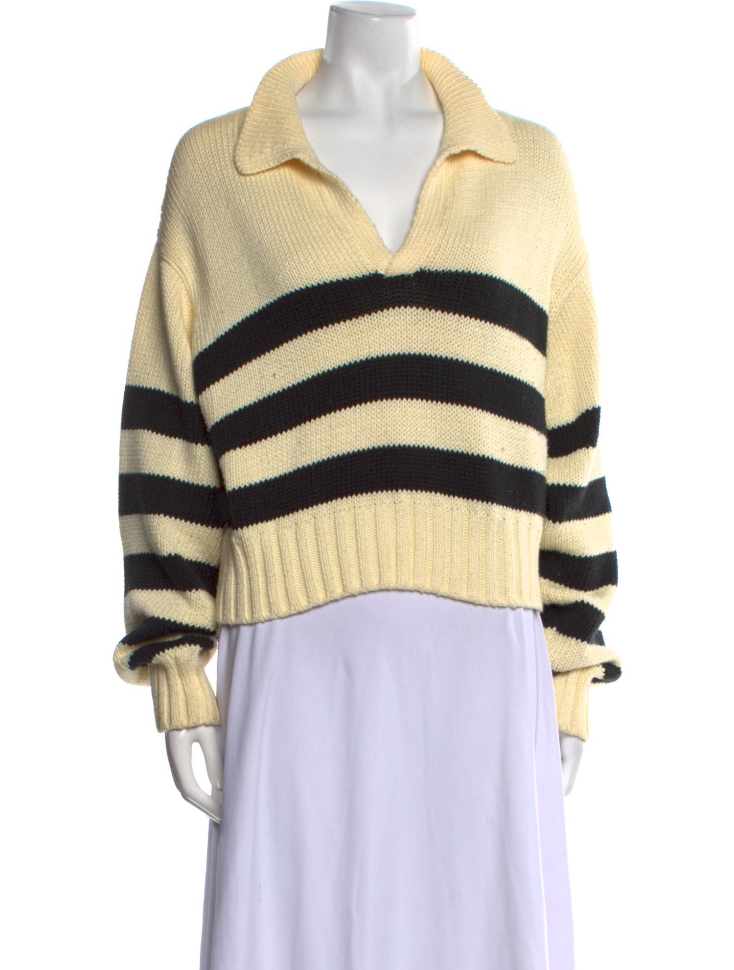 Ciao Lucia Striped V-Neck Sweater