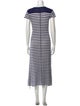 Ciao Lucia Striped Midi Length Dress